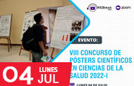 FCS: VIII Concurso de pósters científicos en Ciencias de la Salud 2022.