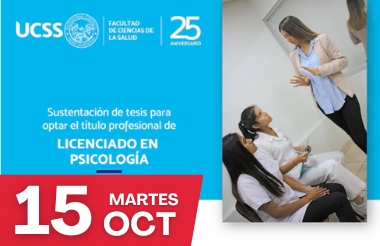 FCS: SUSTENTACIONES DE TESIS: MARTES 15 OCTUBRE