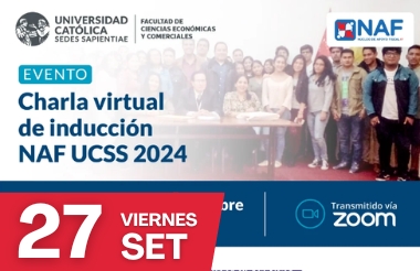 FCEC: CHARLA VIRTUAL DE INDUCCIÓN NAF UCSS 2024