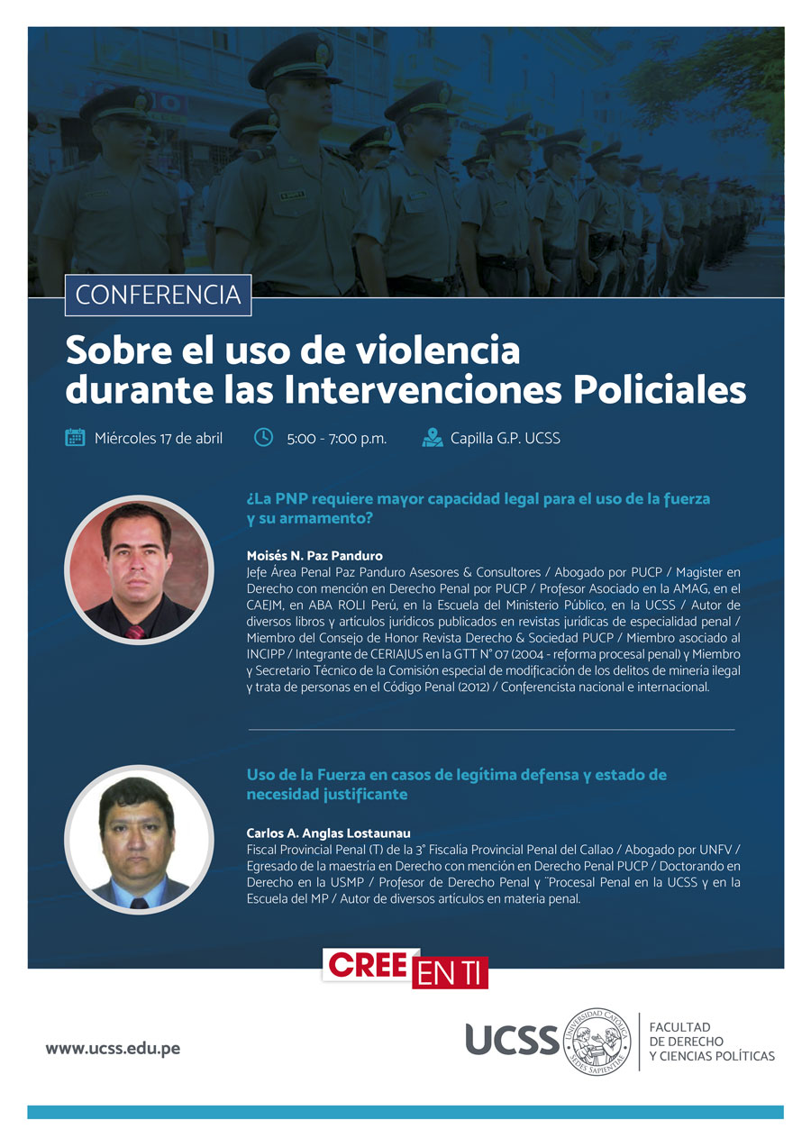 Conferencia sobre el uso de violencia durante las intervenciones policiales